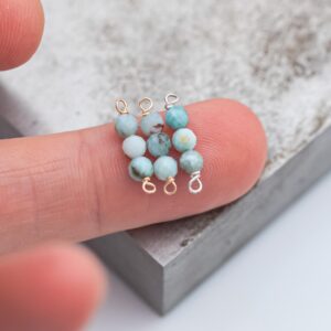 Usa Gold Filled Permanent Jewelry Connectors Gemmy Larimar Connector 1420 Gold Filled 4mm Round 925 Sterling Silver Usa Gold Filled Permanent Jewelry Connectors Gemmy Larimar Connector 1420 Gold Filled 4mm Round 925 Sterling Silver