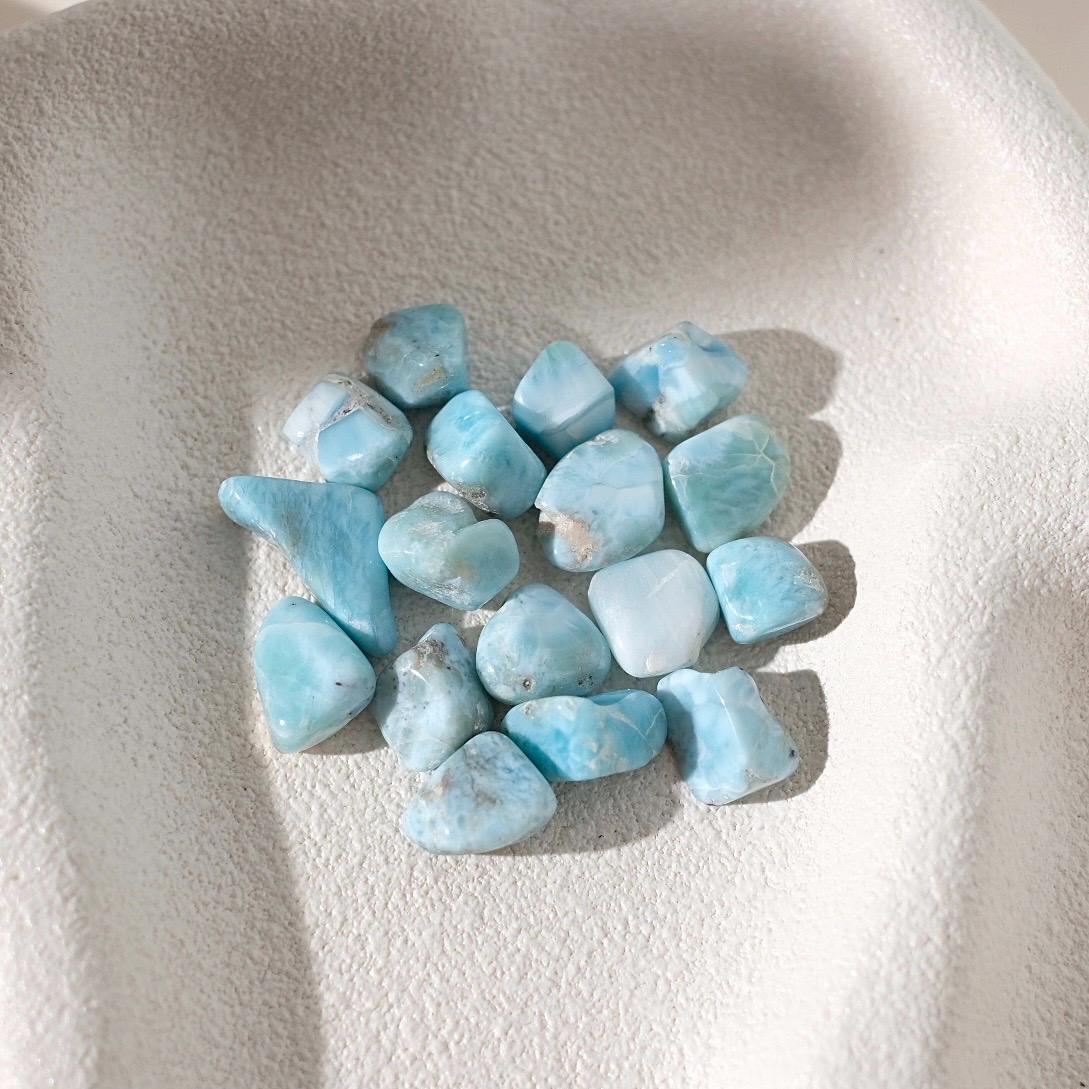 33g Larimar Crystal Pebbles | High Quality Larimar Chips