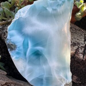 Aaa Larimar Slab: Hand Polished Atlantis Stone From Dominican Republic