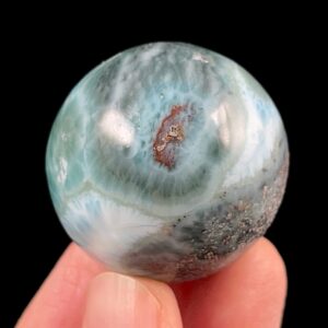 LARIMAR Stone Sphere - Carved Crystal Ball, Housewarming Gift, Home Decor, 52426