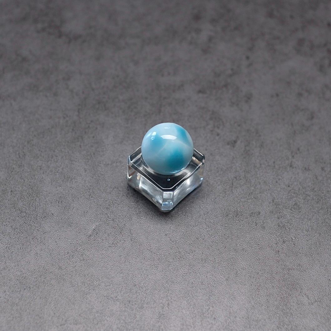 Larimar Crystal Sphere , High Grade Larimar Sphere , Pectolite Crystal Mini Sphere Larimar Crystal Sphere , High Grade Larimar Sphere , Pectolite Crystal Mini Sphere