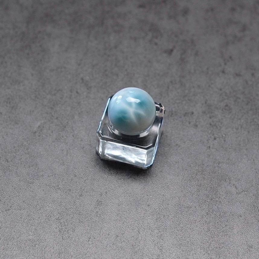Larimar Crystal Sphere , High Grade Larimar Sphere , Pectolite Crystal Mini Sphere Larimar Crystal Sphere , High Grade Larimar Sphere , Pectolite Crystal Mini Sphere