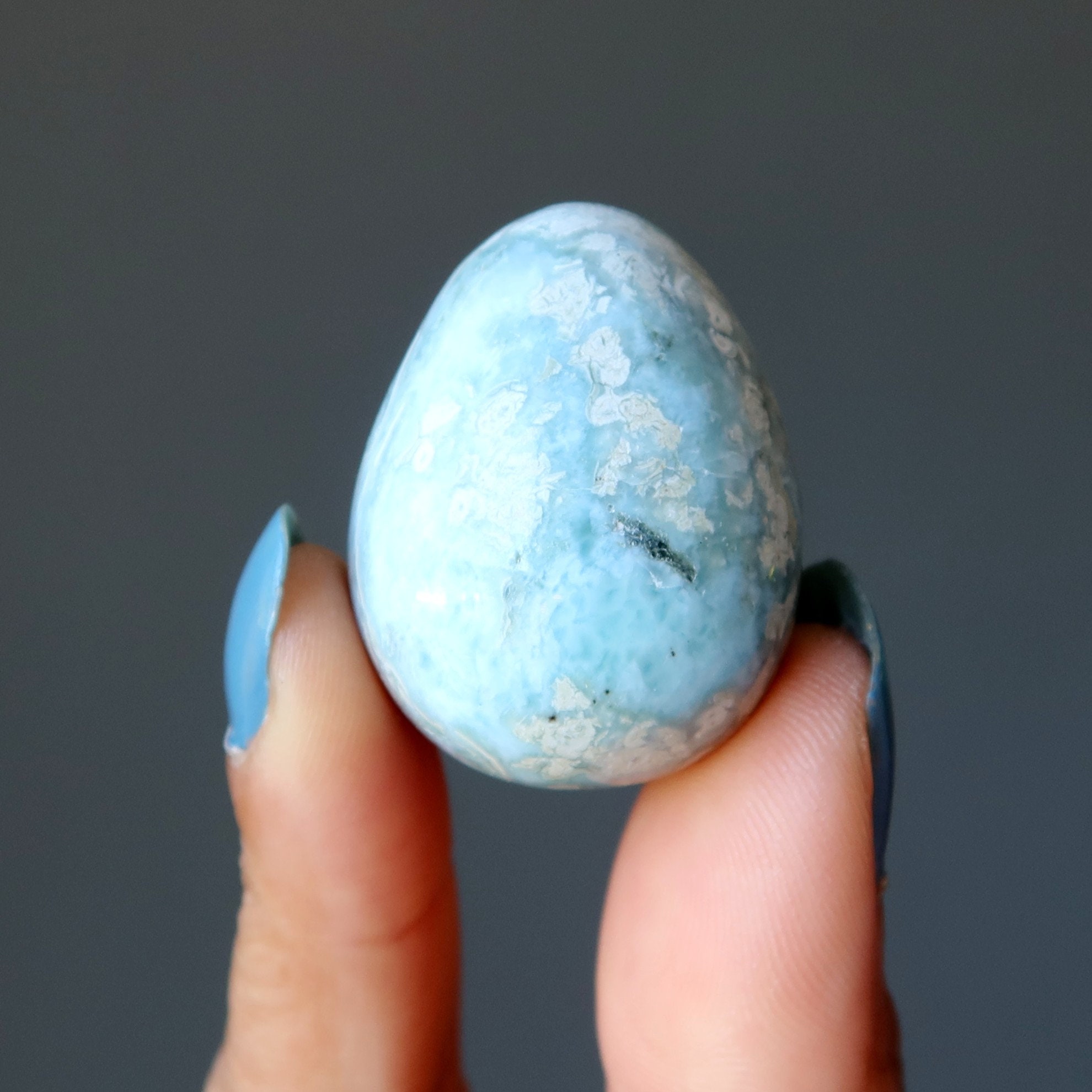 Larimar Egg Crack The Code Atlantis Spiritual Blue Stone