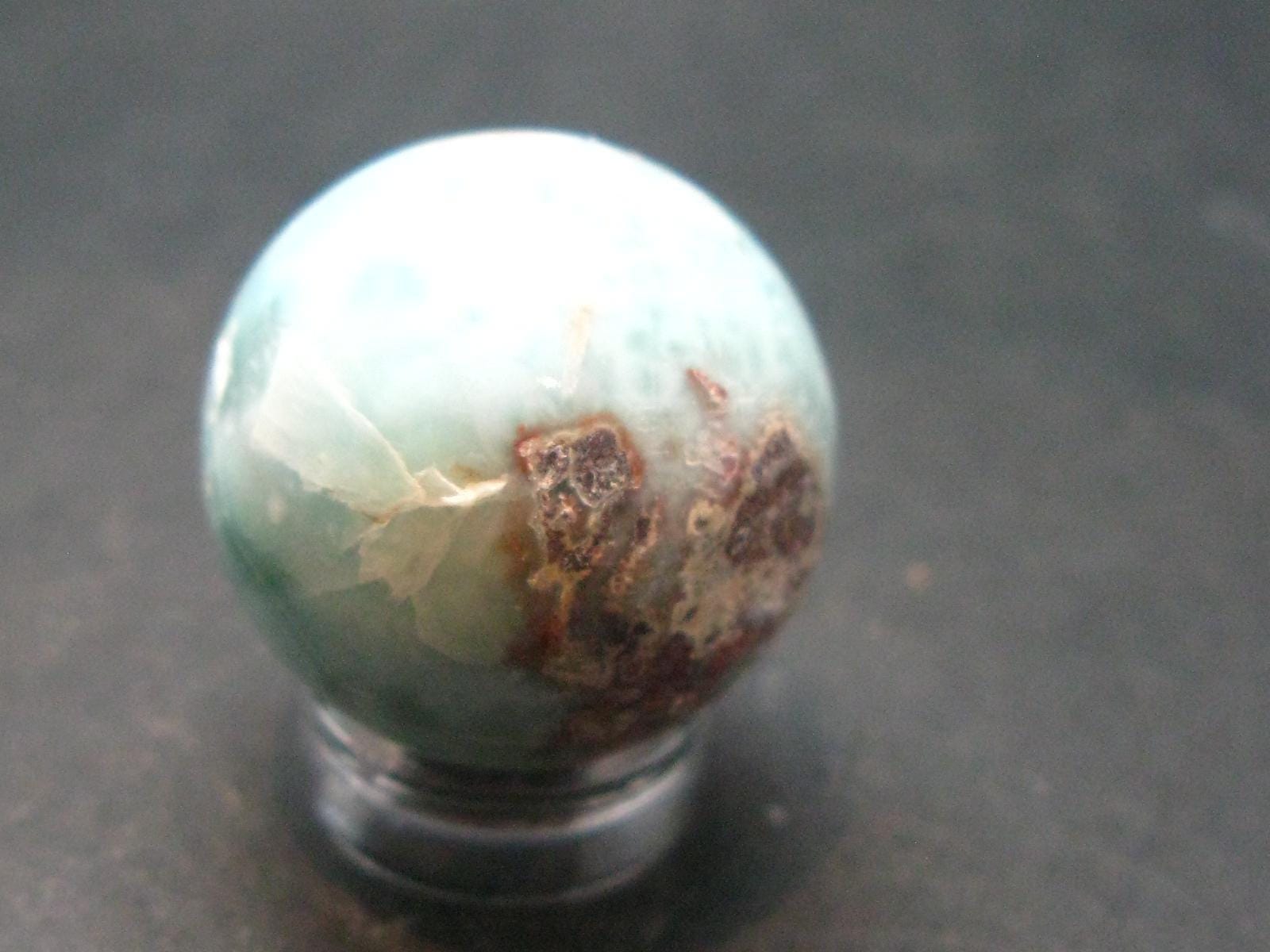 Larimar Sphere From Dominican Republic - 0.8" - 18.16 Grams Larimar Sphere From Dominican Republic - 0.8" - 18.16 Grams