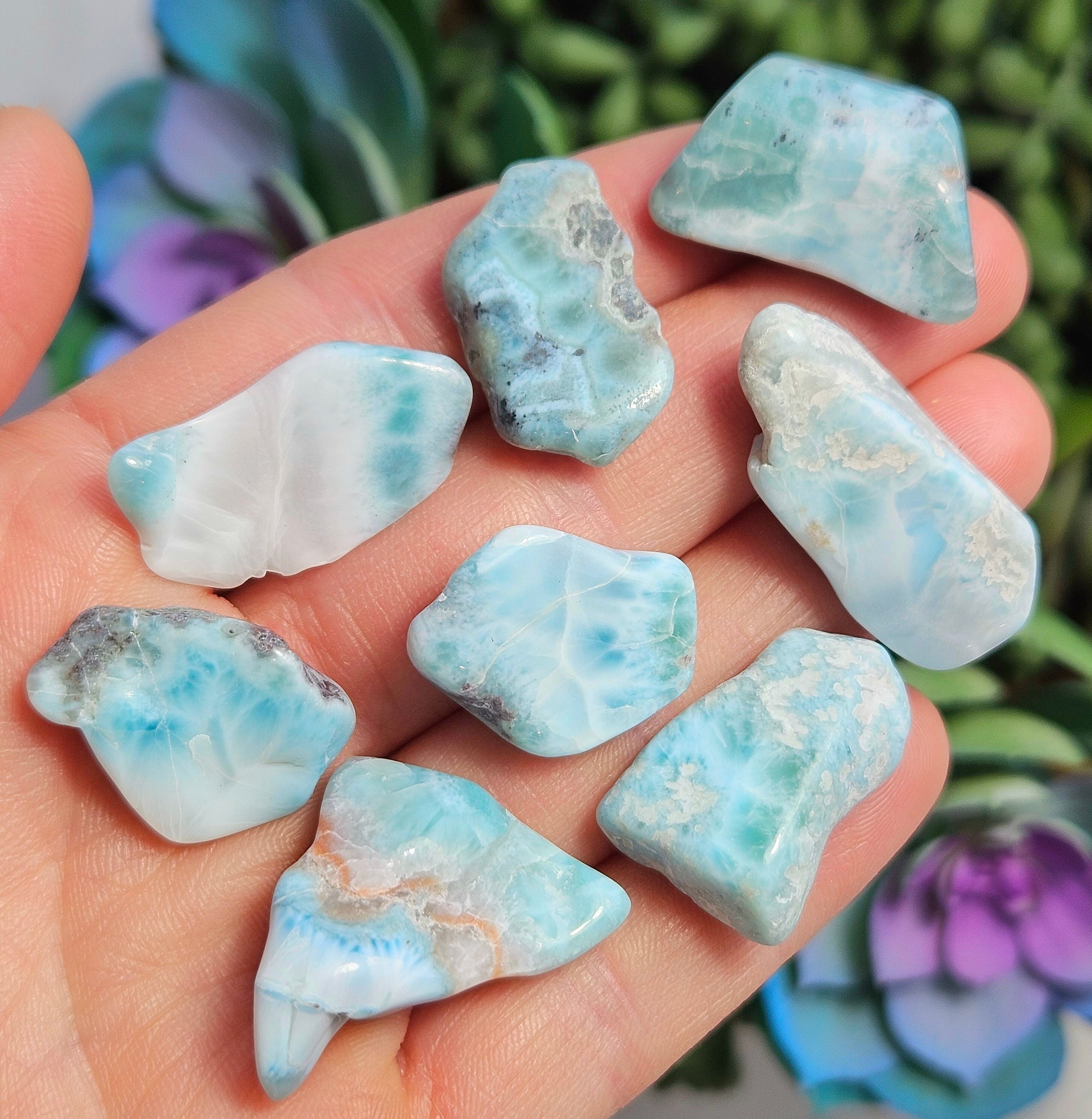 Blue Larimar - Larimar Crystal - Tumbled Larimar - Polished Larimar - Larimar Stone - Tumbled Stones - Larimar Aaa - Larimar Tumbled Blue Larimar - Larimar Crystal - Tumbled Larimar - Polished Larimar - Larimar Stone - Tumbled Stones - Larimar Aaa - Larimar Tumbled