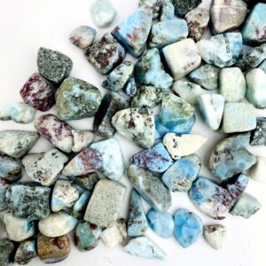 Larimar Crystal Tumbled Stones - 1/2lb or 1lb
