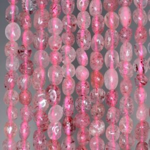 4-5mm Strawberry Lepidocrocite Quartz Gemstone Pebble Chips Loose Beads 15.5 inch Full Strand (90187051-106B)