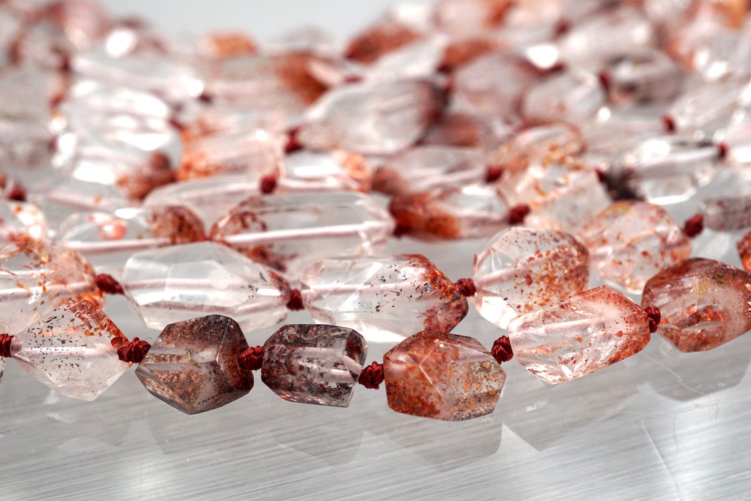 Lepidocrocite Quartz Faceted Beads (etb01166) Unique Jewelry/vintage Jewelry/gemstone Necklace