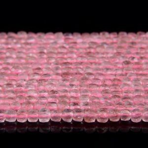 2MM Strawberry Lepidocrocite Quartz Gemstone Grade AA Micro Faceted Square Cube Beads 15 inch Full Strand (80008636-P9)