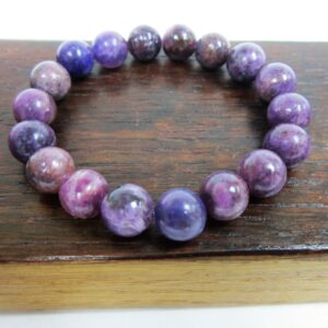 Lepidolite Bracelet, All Chakra Calming Gemstone Bracelet