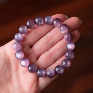 Gem Lepidolite Bracelet | High Quality Gem Lepidolite Stretch Bracelet