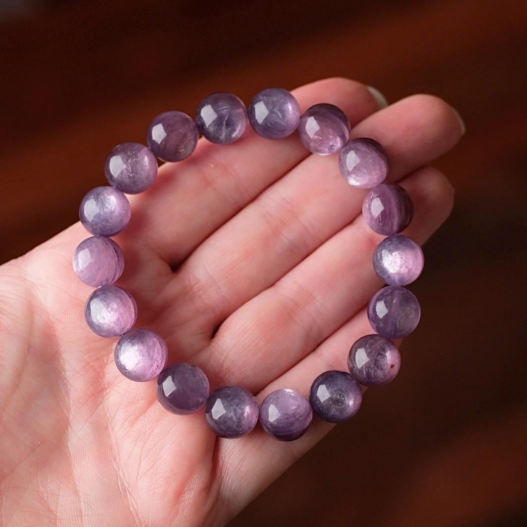 Gem Lepidolite Bracelet | High Quality Gem Lepidolite Stretch Bracelet Gem Lepidolite Bracelet | High Quality Gem Lepidolite Stretch Bracelet