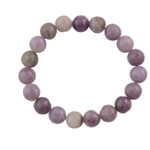 Bracelet Natural Pink Lepidolite Bracelets 8mm Stackable Round Natural Gemstone Crystal Bracelets - Handmade Bracelet Crystal Bracelet