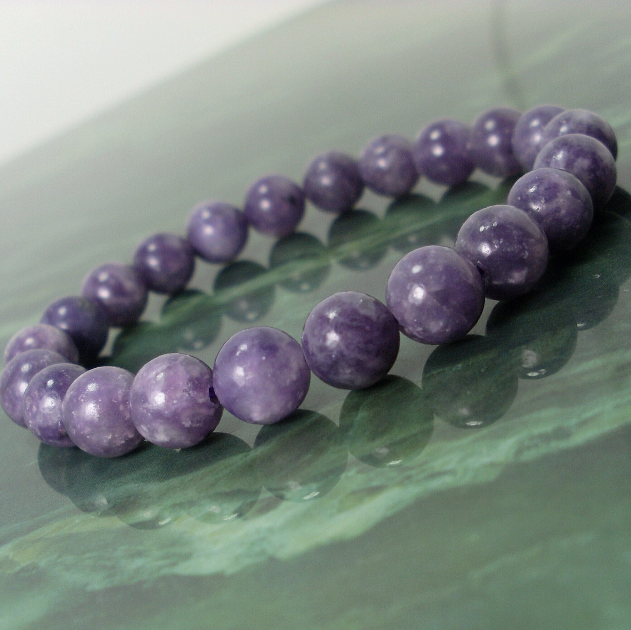 Purple Lepidolite Bracelet 8mm Or 6mm, Natural Gemstone Bracelet, Lithium Bracelet, Women Men Beaded Bracelet, Gift For Her Him + Gift Bag Purple Lepidolite Bracelet 8mm Or 6mm, Natural Gemstone Bracelet, Lithium Bracelet, Women Men Beaded Bracelet, Gift For Her Him + Gift Bag