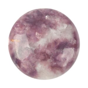 30mm Lepidolite Lithium Mica round flatback cab cabochon