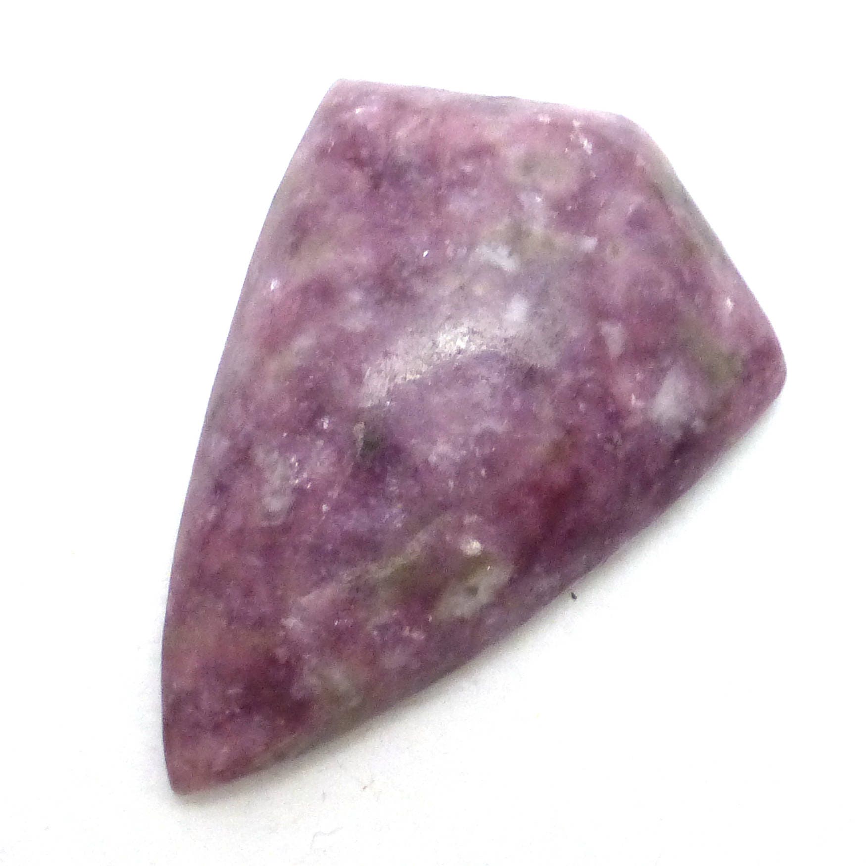 55.110 Carats Lepidolite Cabochon Shield Smooth Cut Lavender Purple Chatoyant Crystal Sparkles Material Hand Cut One Of A Kind Purple Pink 55.110 Carats Lepidolite Cabochon Shield Smooth Cut Lavender Purple Chatoyant Crystal Sparkles Material Hand Cut One Of A Kind Purple Pink