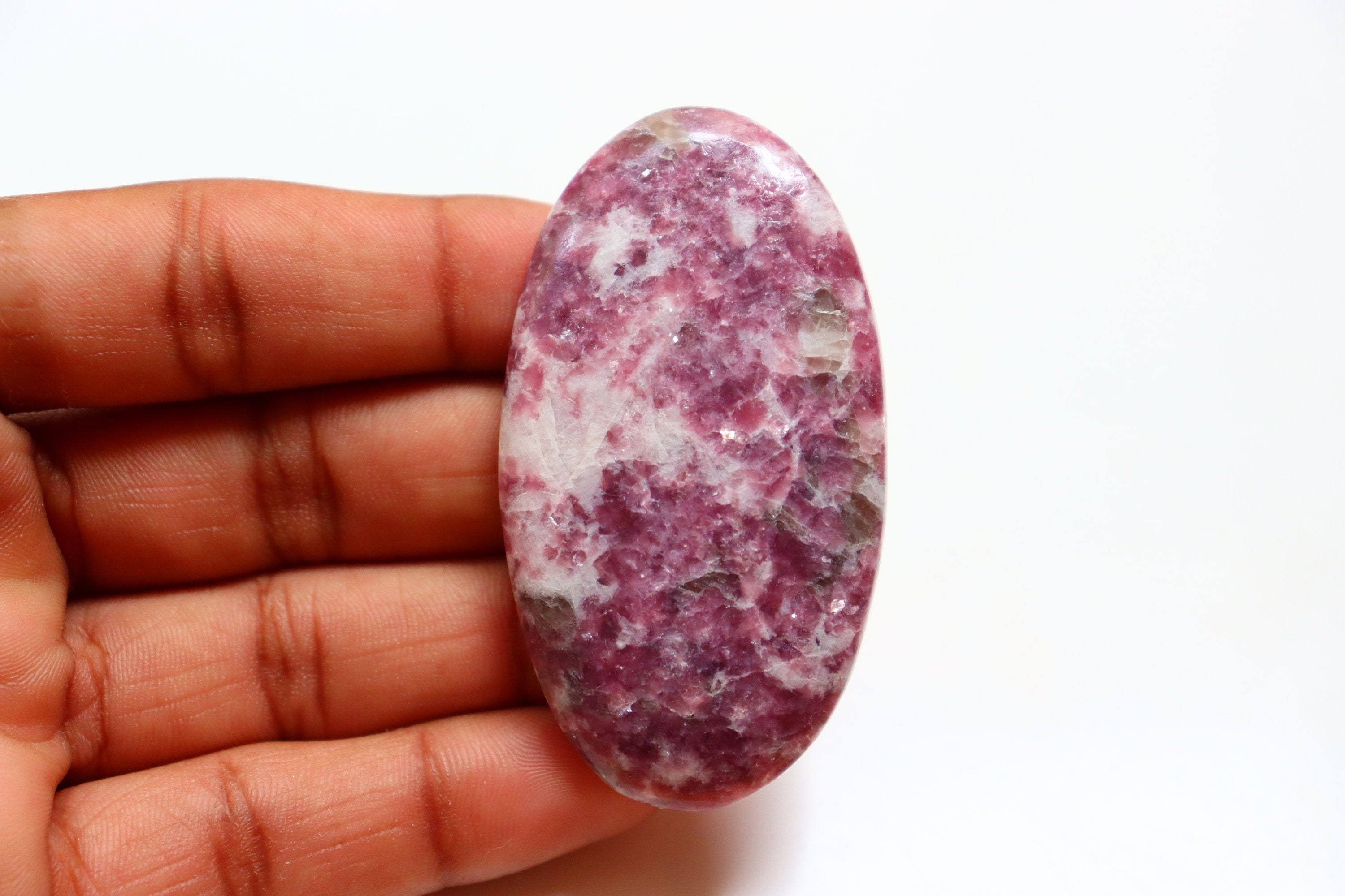 Big Size Pink Lepidolite Cabochon, Healing Crystal, Chakras, Crystal Grid, Crystal, Lepidolite Crystal, Lepidolite Cabochon, Loose Stone.