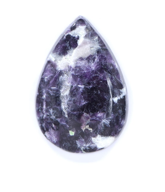 Deep Purple Lepidolite Cabochon