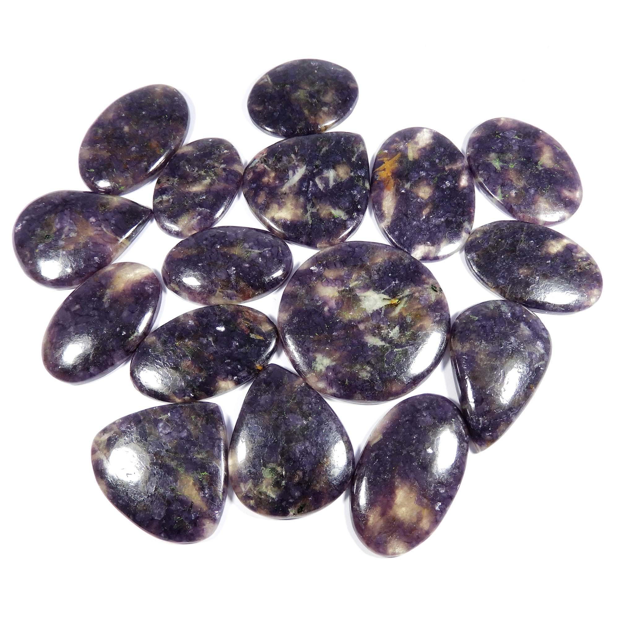 Natural Purple Lepidolite. Awesome~ Lepidolite Cabochon. Handmade Lepidolite Gemstone. Mix Shape Wholesale Lepidolite Loose For Jewelry.