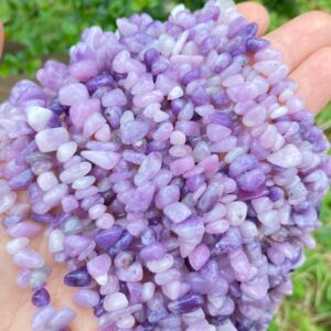 Full 32' Natural Lepidolite 5~10mm Size Chip Beads,bracelets/neckalce For Jewelry Making Beads,gemstone Freeform Chip Nugget Beads.