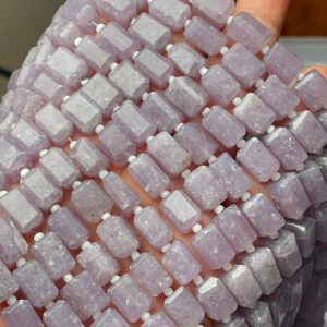 Natural Lepidolite Laser Cut Nuggets Beads, 5/10 Mm Approx Lepidolite Beads,13 Inches Purple Lepidolite An Amazing Item