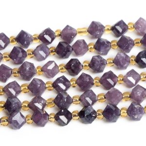 6mm Dark Purple Lepidolite Beads Grade Aa Genuine Natural Gemstone Faceted Cube Loose Beads 15"/7.5" Bulk Lot Options