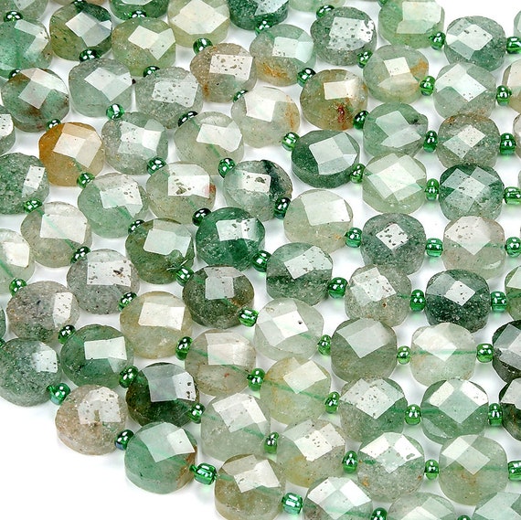 Natural Green Lepidolite Gemstone 10x10mm Micro Faceted Square Loose Beads Bulk Lot 1,2,6,12 And 50 (d418)