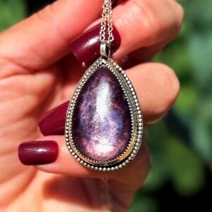 Lepidolite Necklace - AAA grade - for Calming Stress & Anxiety - in sterling silver - lepidolite crystal - crystal necklace Lepidolite Necklace - AAA grade - for Calming Stress & Anxiety - in sterling silver - lepidolite crystal - crystal necklace