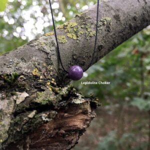 Lepidolite Choker Necklace, Lepidolite Jewellery, Minimalist Jewelry Lepidolite Choker Necklace, Lepidolite Jewellery, Minimalist Jewelry