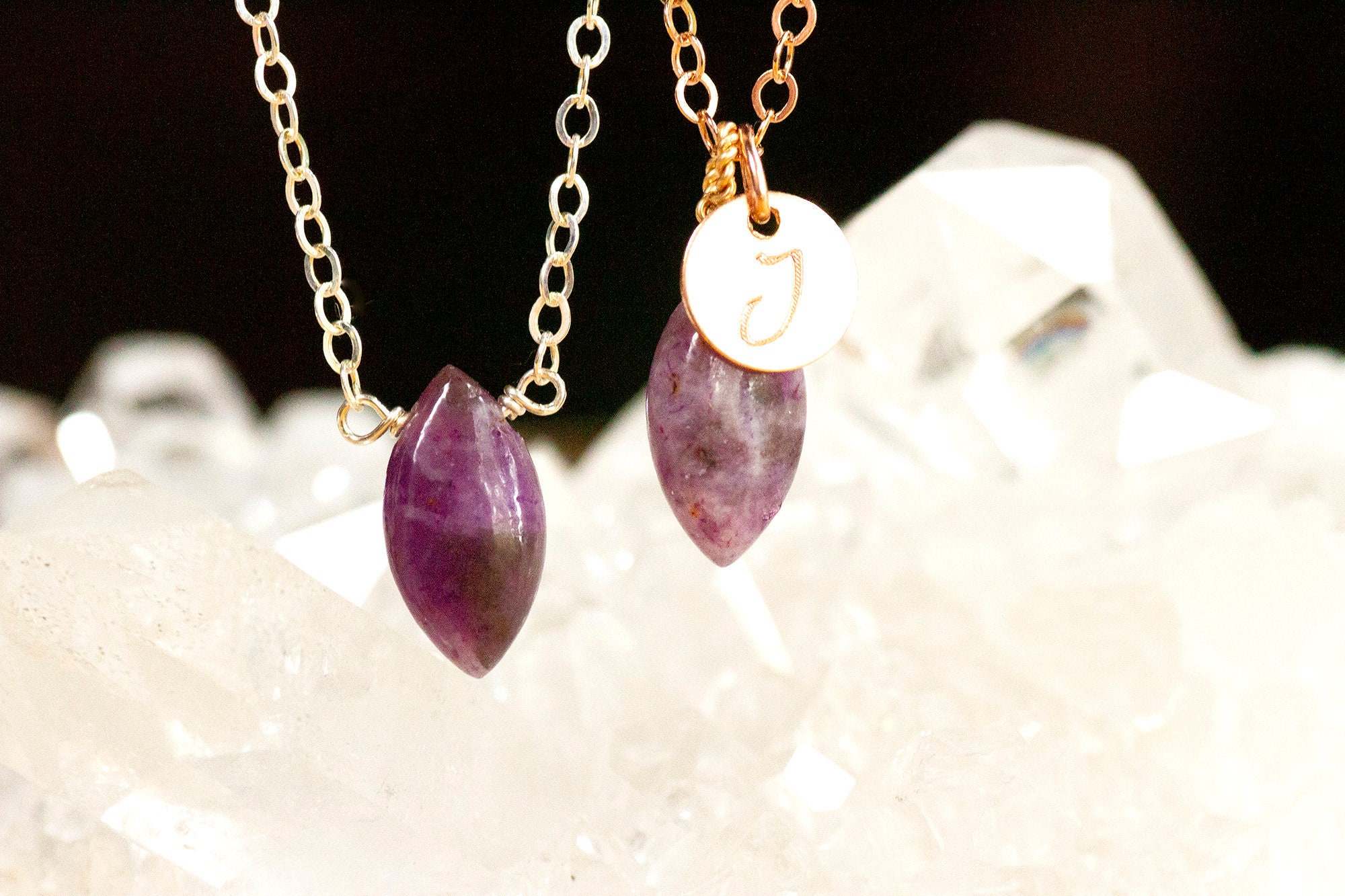 Lepidolite Necklace - Healing Crystal Necklace