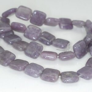 12x12mm Lavender Purple Lepidolite Gemstone Grade Aa Square Loose Beads 7.5 Inch Half Strand (90187904-668)