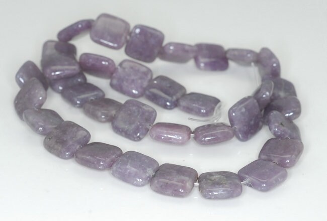 12x12mm Lavender Purple Lepidolite Gemstone Grade Aa Square Loose Beads 7.5 Inch Half Strand (90187904-668)