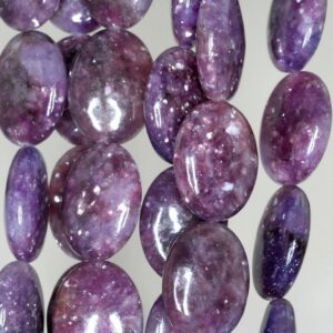 20x15mm Purple Lepidolite Gemstone Grade Aa Oval Loose Beads 15.5 Inch Full Strand (90188247-662)