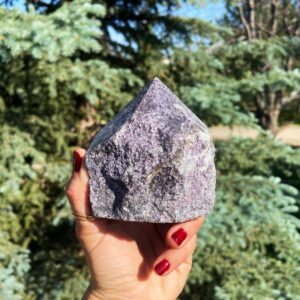 Lepidolite point - The “ultimate healer” - natural Lepidolite crystal Lepidolite point - The “ultimate healer” - natural Lepidolite crystal