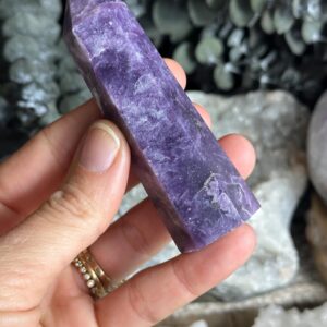 Lepidolite Tower • Deep Purple Calming Stone Lepidolite Tower • Deep Purple Calming Stone