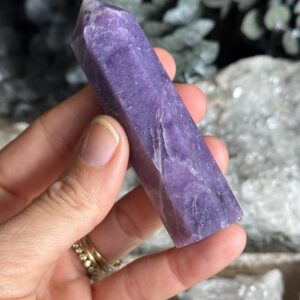 Lepidolite Tower • Deep Purple Calming Stone Lepidolite Tower • Deep Purple Calming Stone