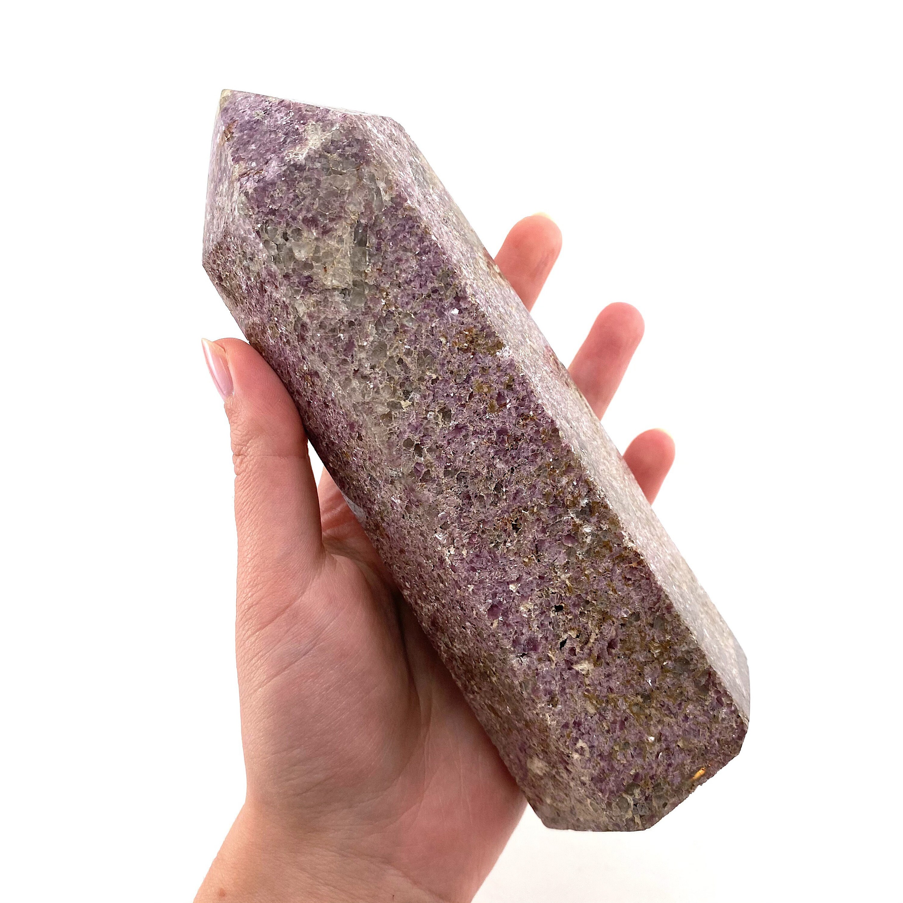 Xl Lepidolite Point | Purple Crystal Tower Wand (18x7cm)