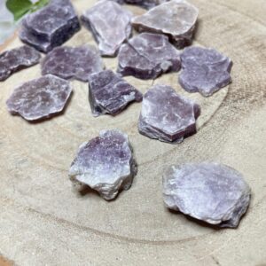 Lepidolite Book Natural Liliac Rough Stone