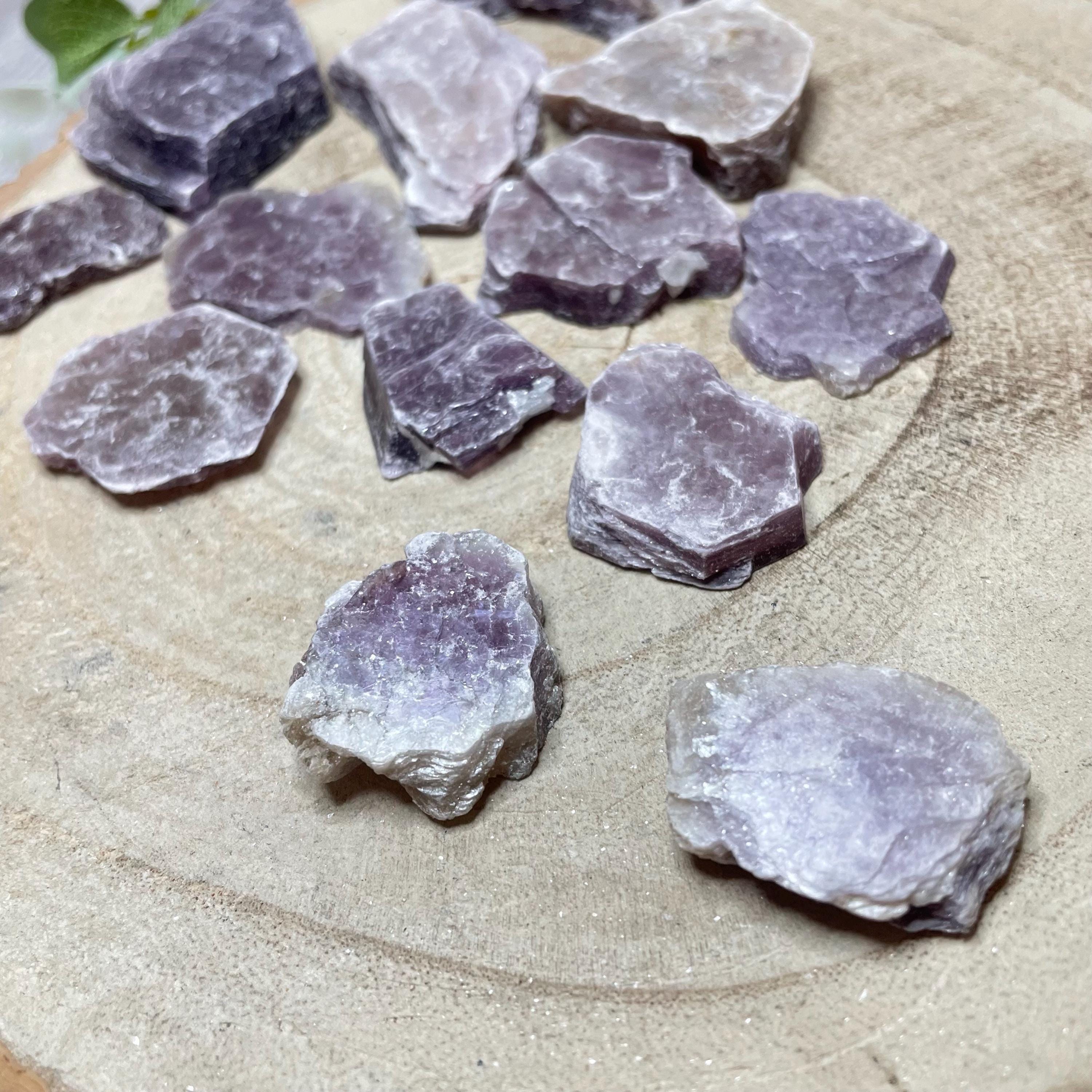 Lepidolite Book Natural Liliac Rough Stone