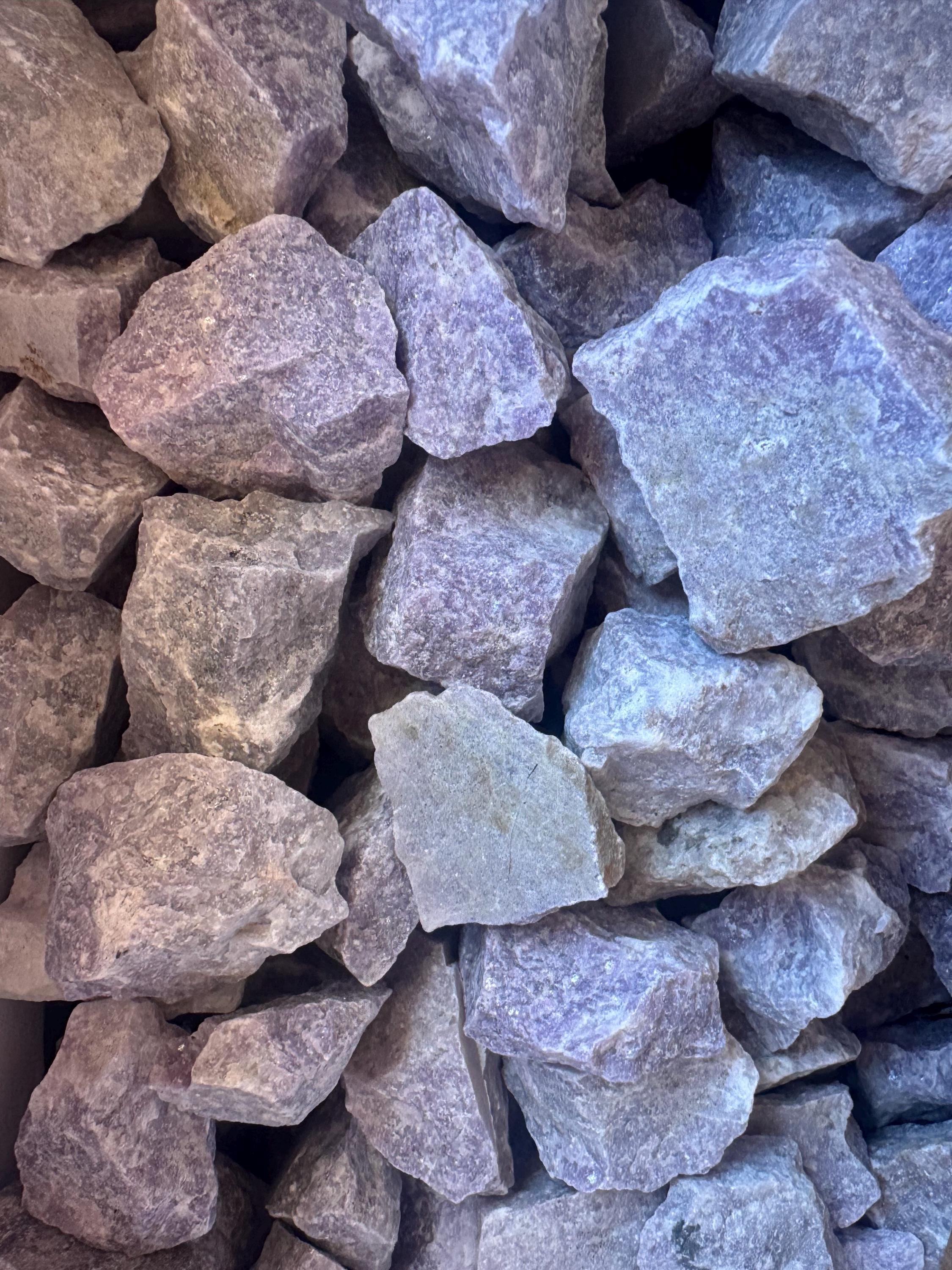 Bulk Raw Lepidolite – 1lb 2lb 3lb – Natural Healing Crystals For Meditation, Stress Relief & Decor