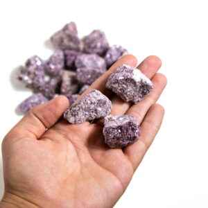 Lepidolite Chunks - 1 lb Bag - Raw Chunks Rough Stone (TS-167)