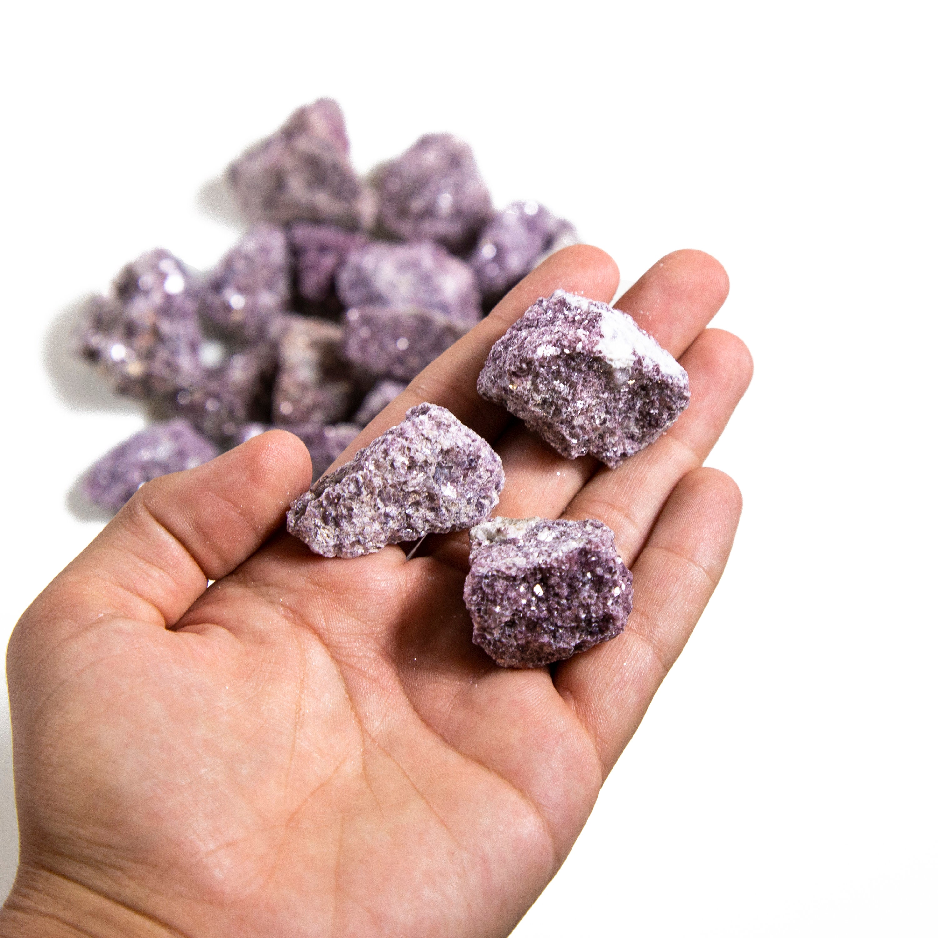 Lepidolite Chunks - 1 Lb Bag - Raw Chunks Rough Stone (ts-167)