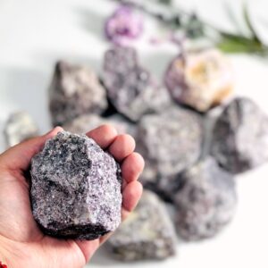 Lepidolite Crystal Rough Chunk - 1 Large Piece
