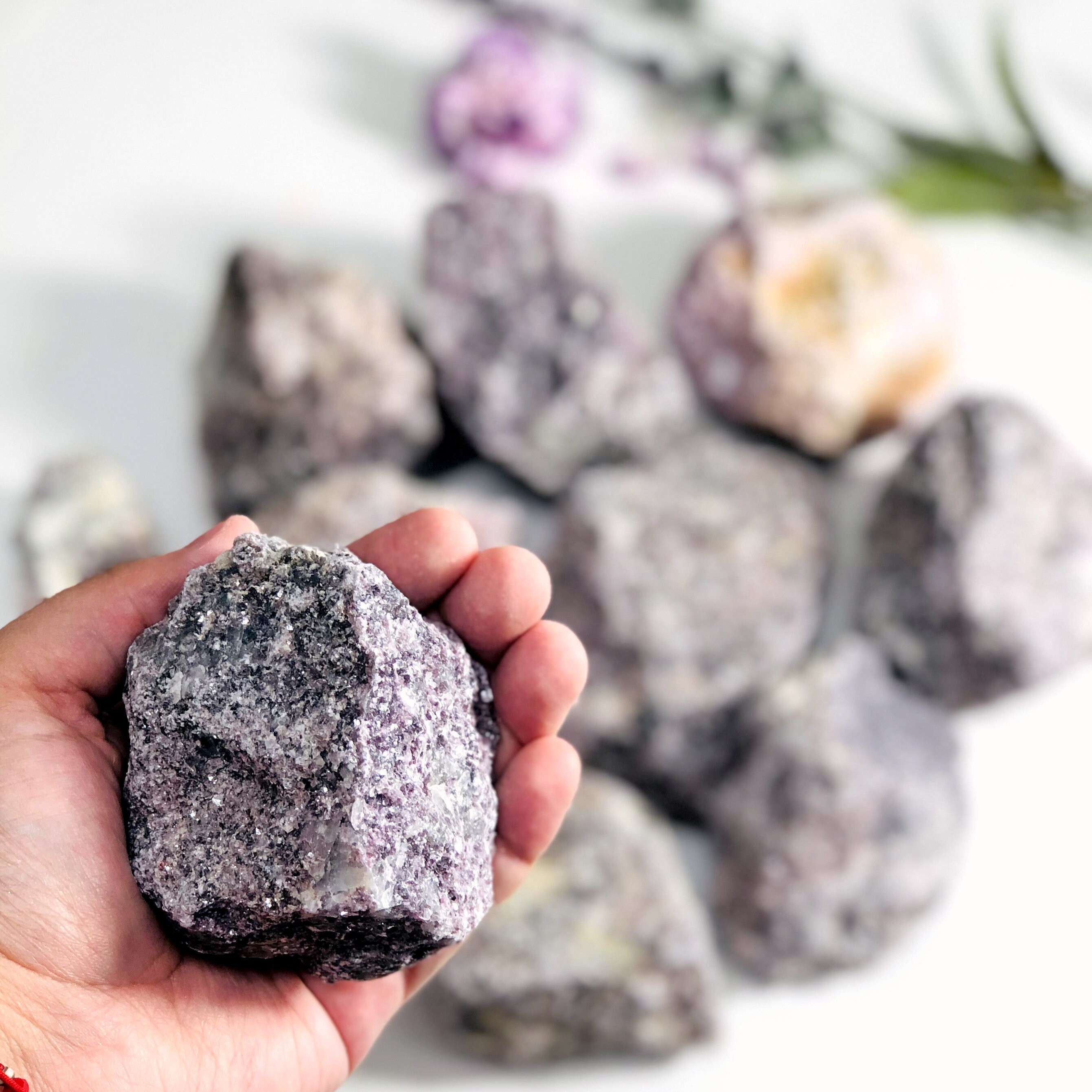 Lepidolite Crystal Rough Chunk - 1 Large Piece
