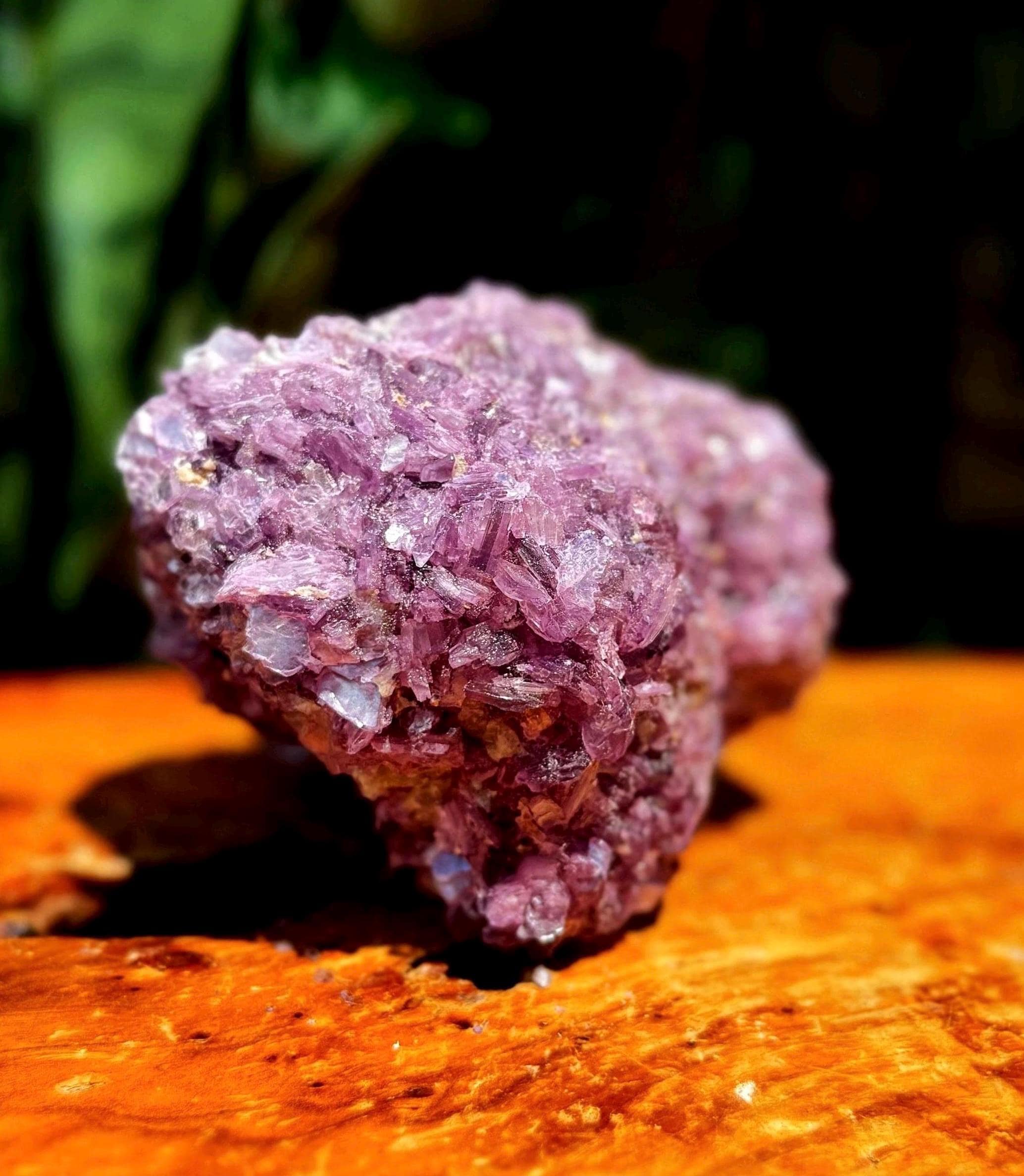 Natural Lepidolite Crystal - For Calming Anxiety, Stress, Etc. - Depression Crystal - Worry Stone - Healing Crystal - Raw Lepidolite