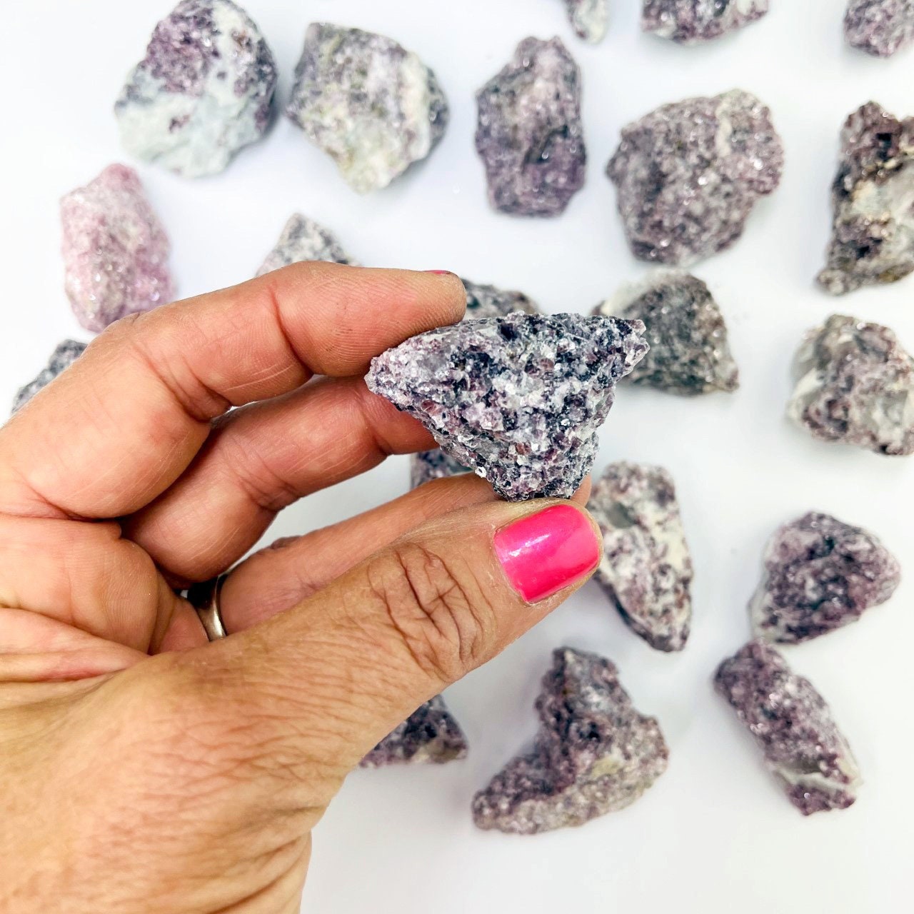 Lepidolite Natural Stone - Rough Crystal