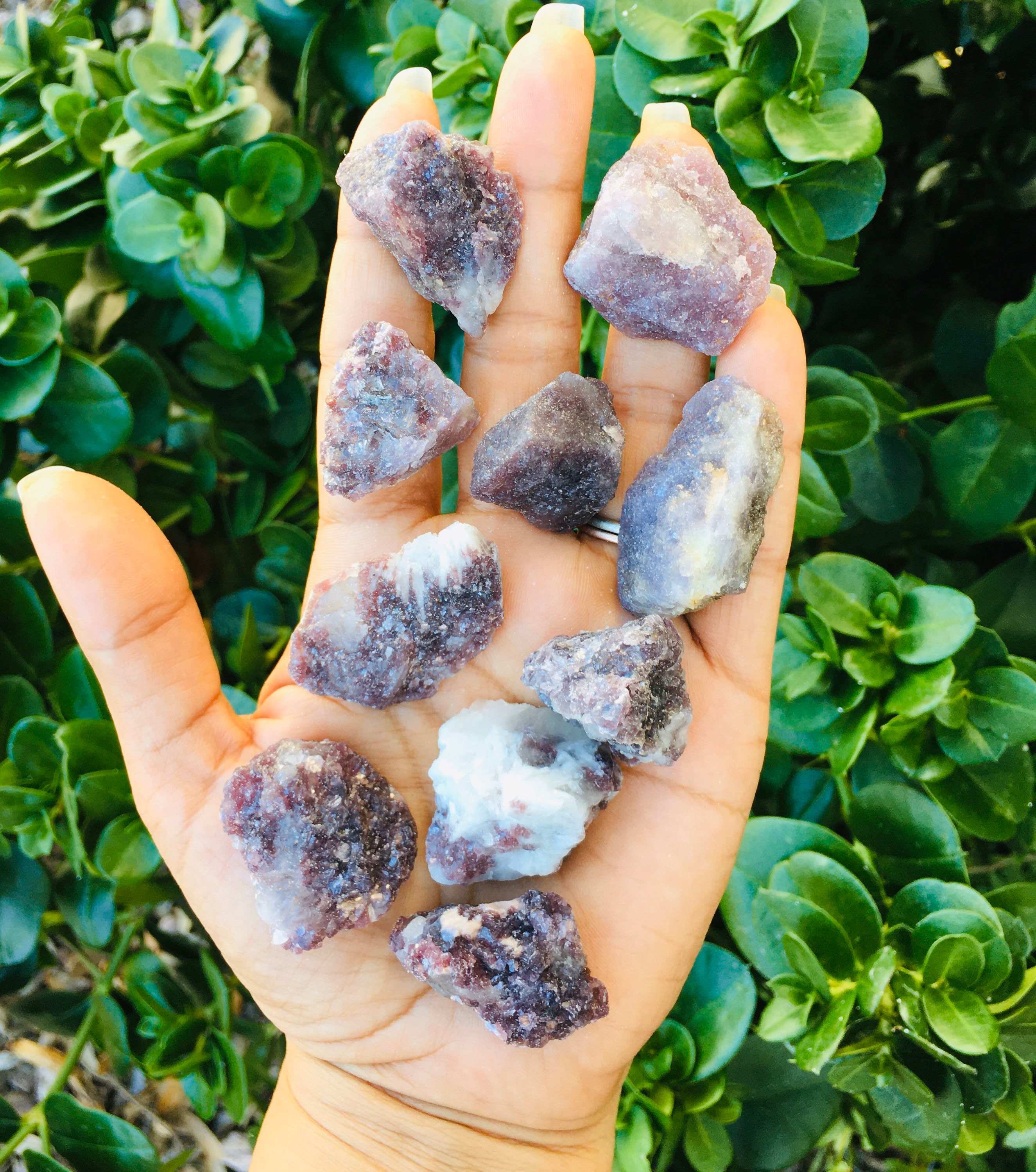 Rough Lepidolite Crystal: Natural Pink Purple Gemstone (25-55mm)