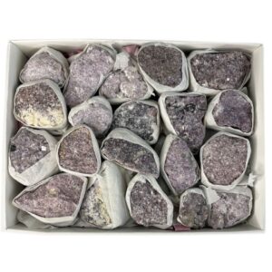 Lepidolite Rough Flat Box - Box of 15-20 Pieces -(BOX-10)