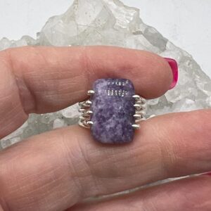 Lepidolite Ring, Size 6 1/2