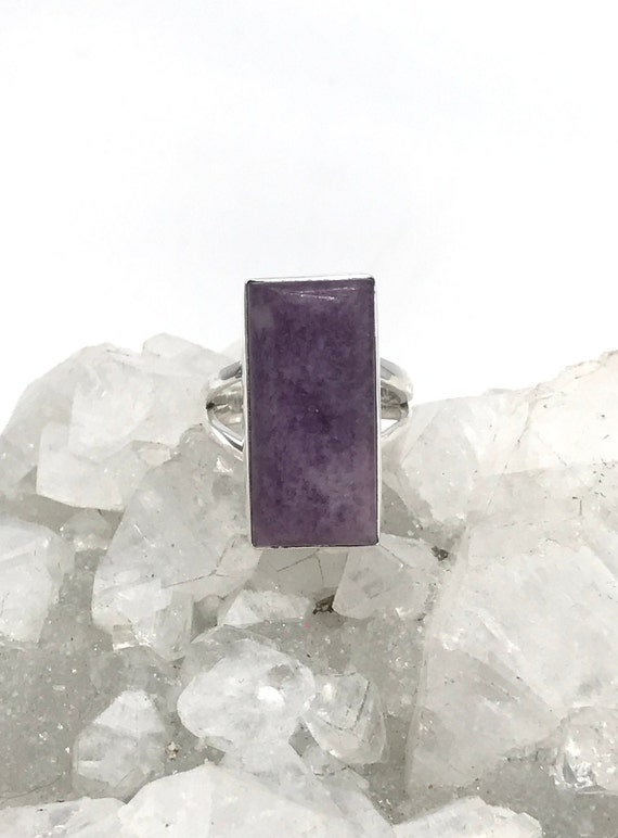 Lepidolite Ring, Size 6